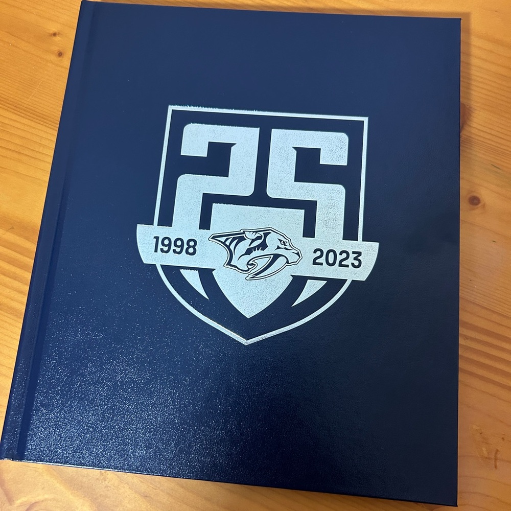 Nashville Predators NHL 25th Anniversary Commemorative HardBack Book 1999-2023